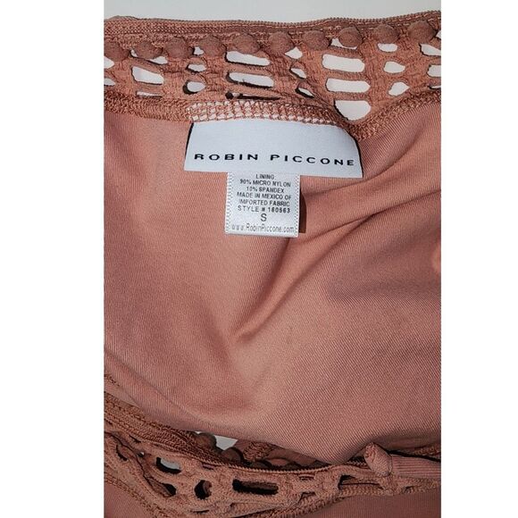 Robin Piccone Sophia Crochet Bikini Set Copper Rose - Picture 4 of 8